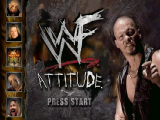 WWF Attitude title screen for Nintendo 64